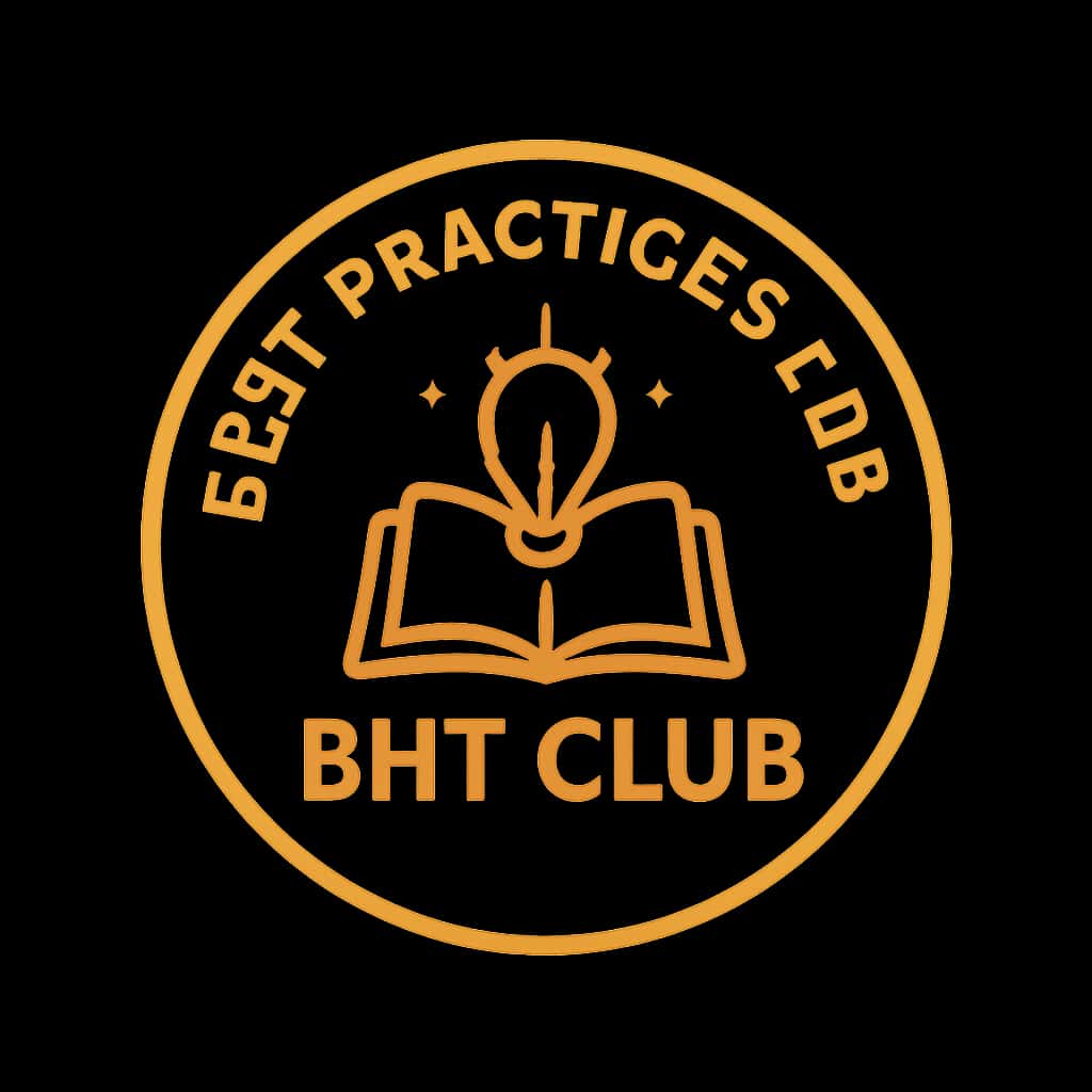 An icon representing best practices for BHT Club.