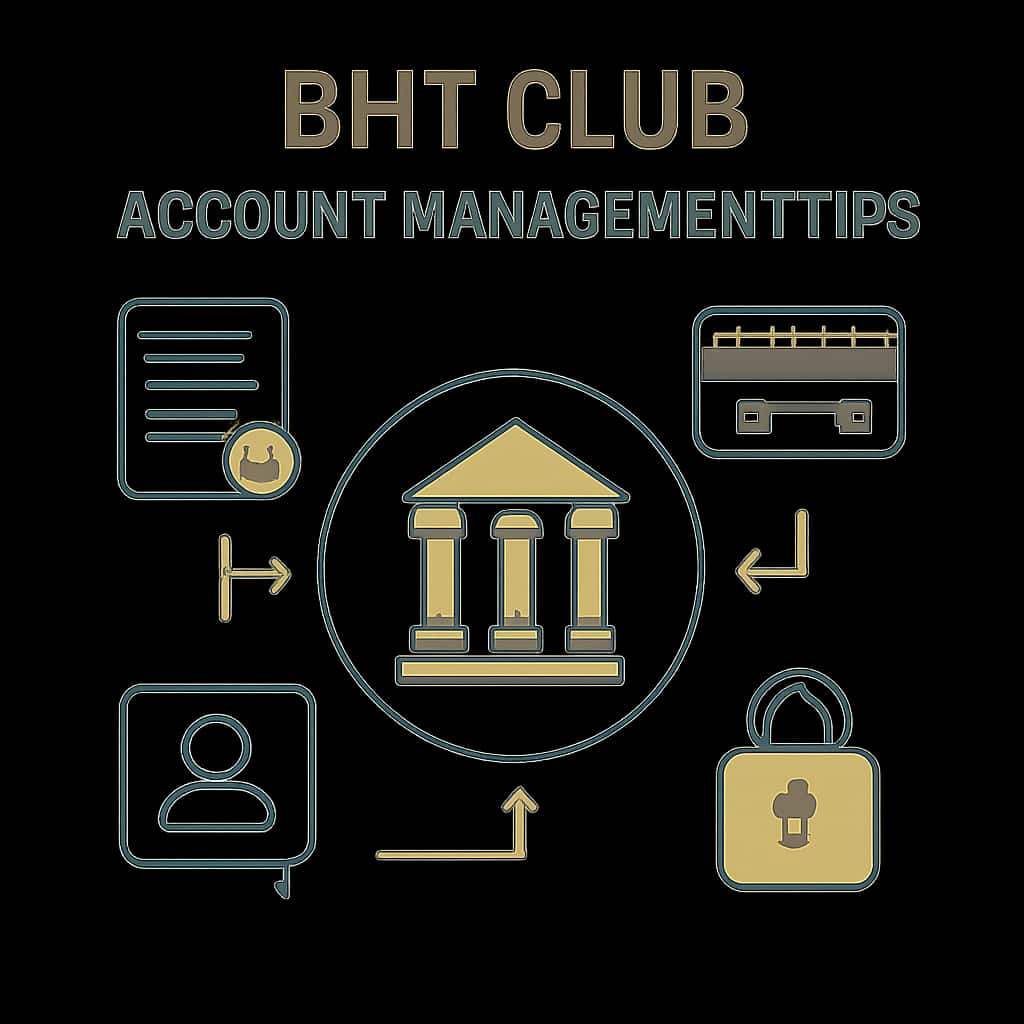 Educational diagram regarding BHT Club Account Management.