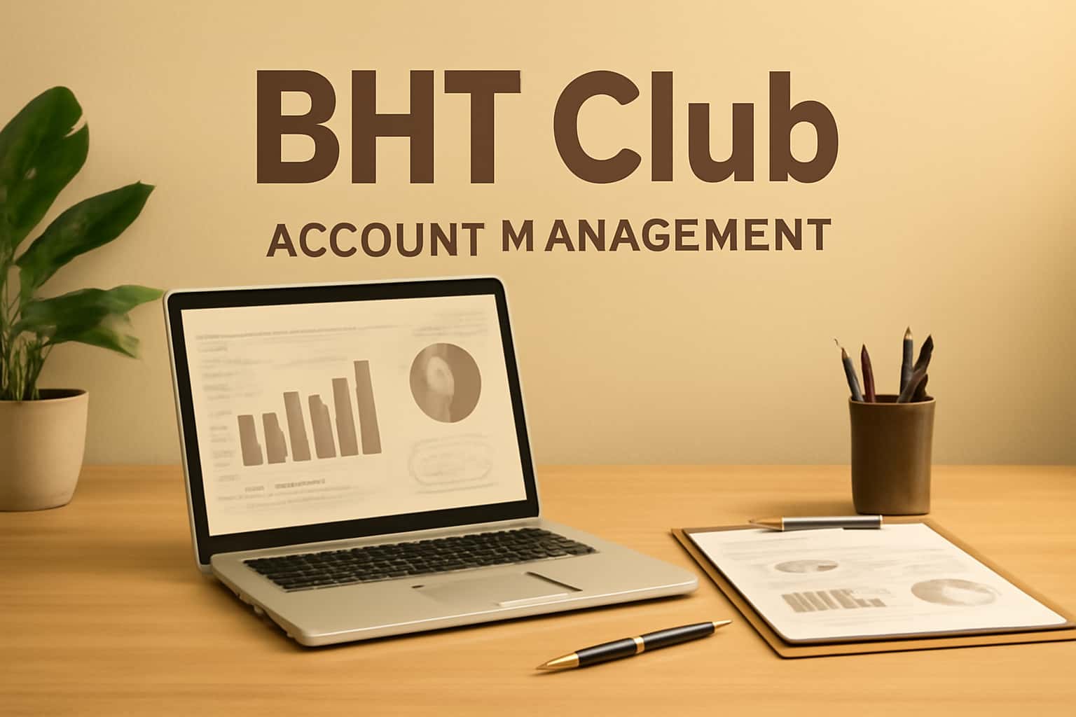 A professional representation of BHT Club Account Management.