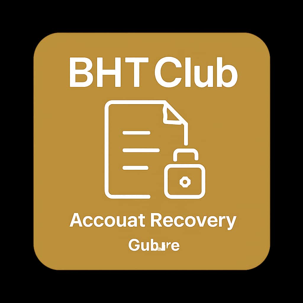 An icon representing BHT Club Account Recovery Guide.