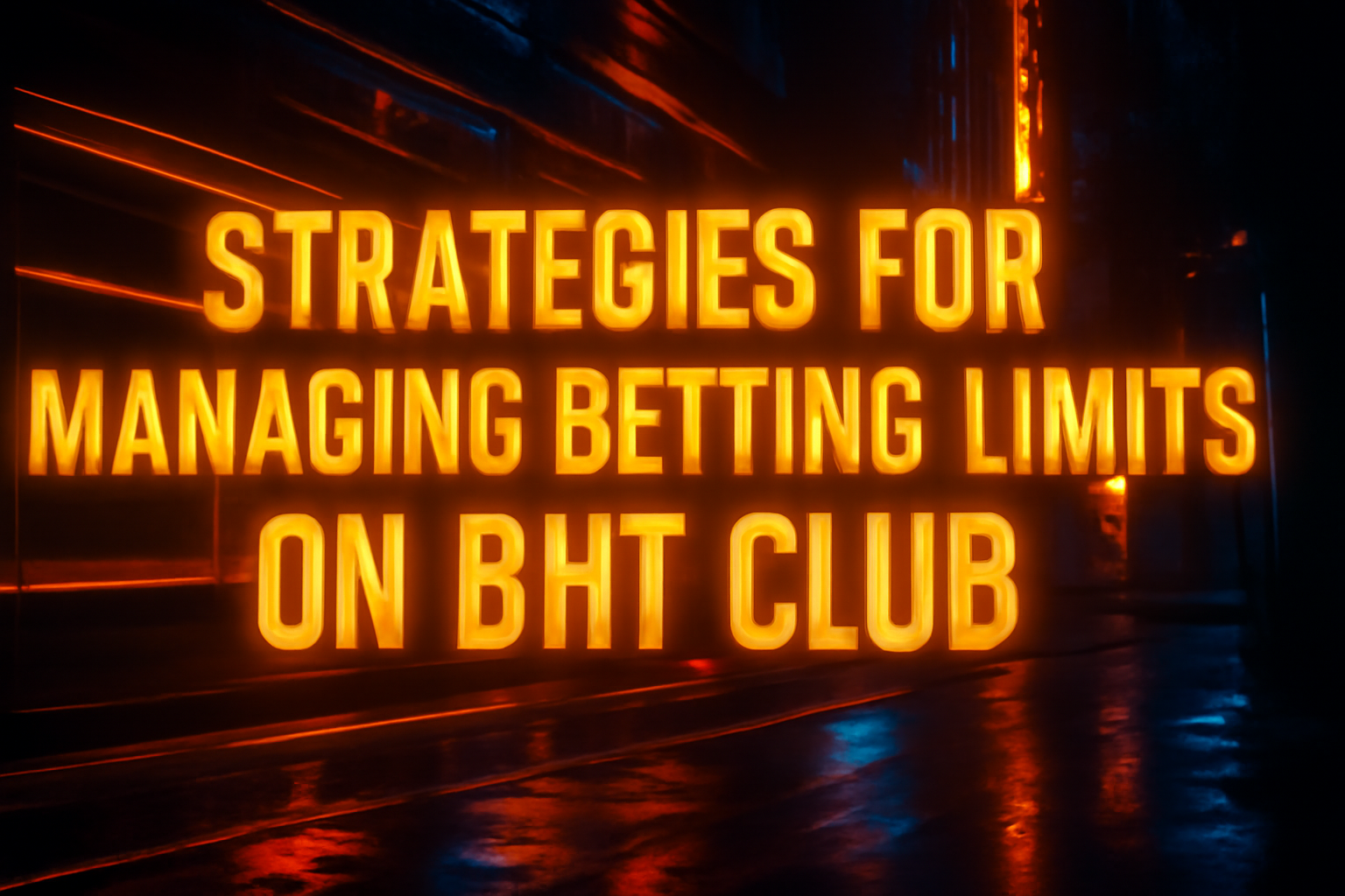 A professional representation of BHT Club Account Management.