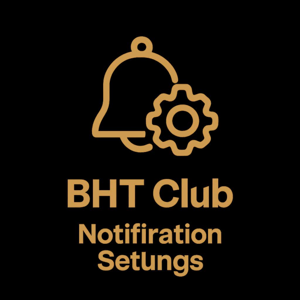 A simple badge for BHT Club Notification Settings.