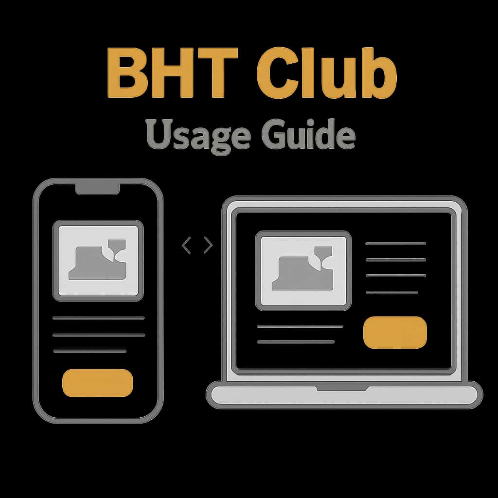 An educational illustration related to the BHT Club Usage Guide.