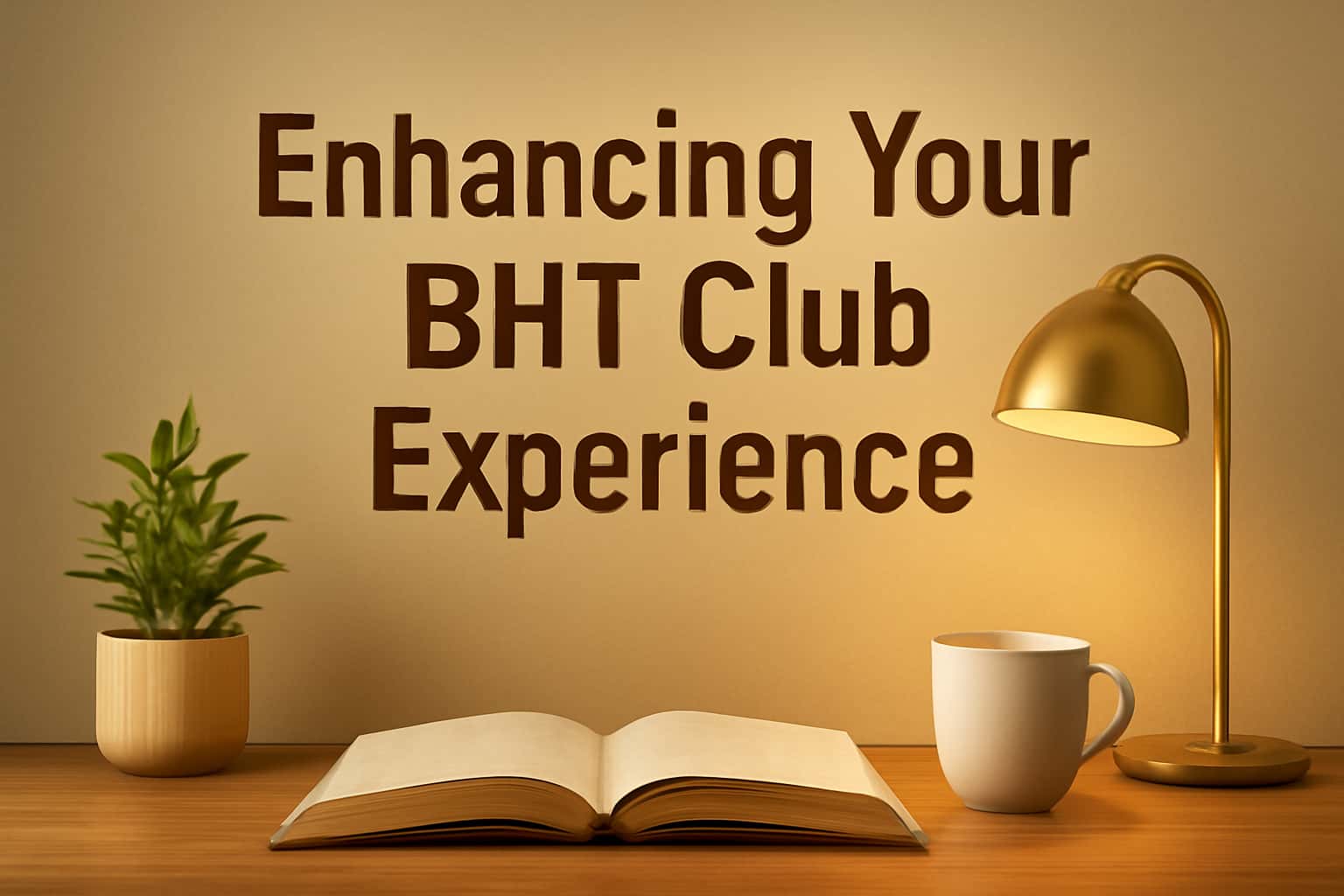 An informative scene representing the BHT Club experience with emphasis on user guidance.