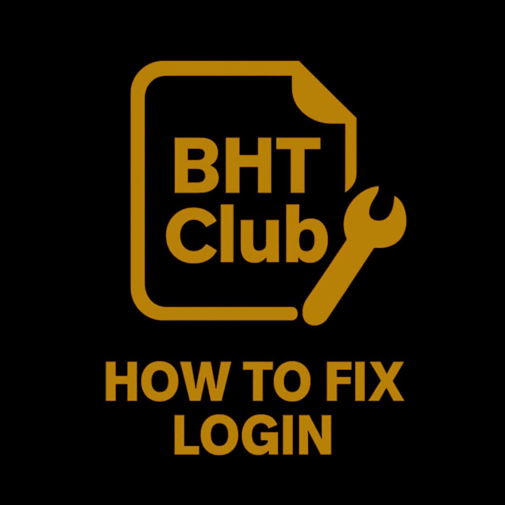 A badge symbolizing support for BHT Club login issues.