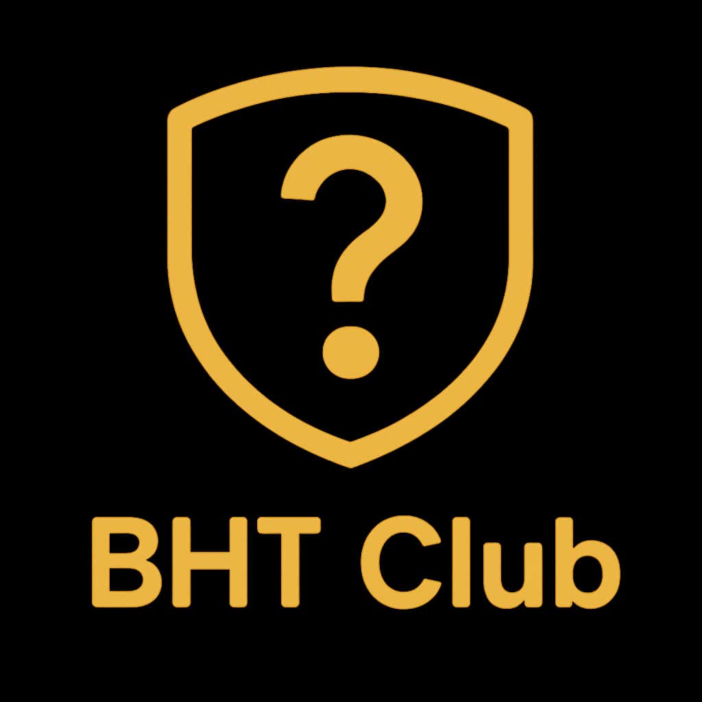 Badge representing the safety of BHT Club on iOS.