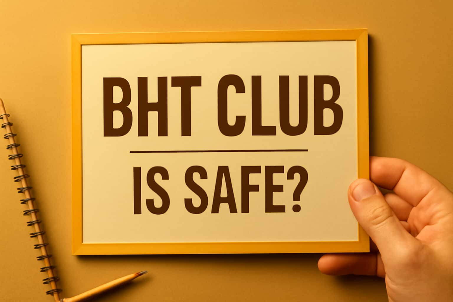 A futuristic representation of safety measures related to BHT Club.
