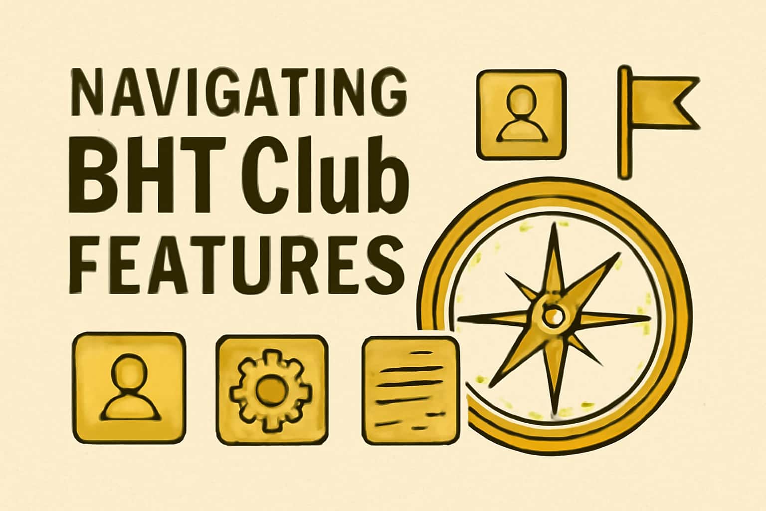 Informational scene illustrating BHT Club features.