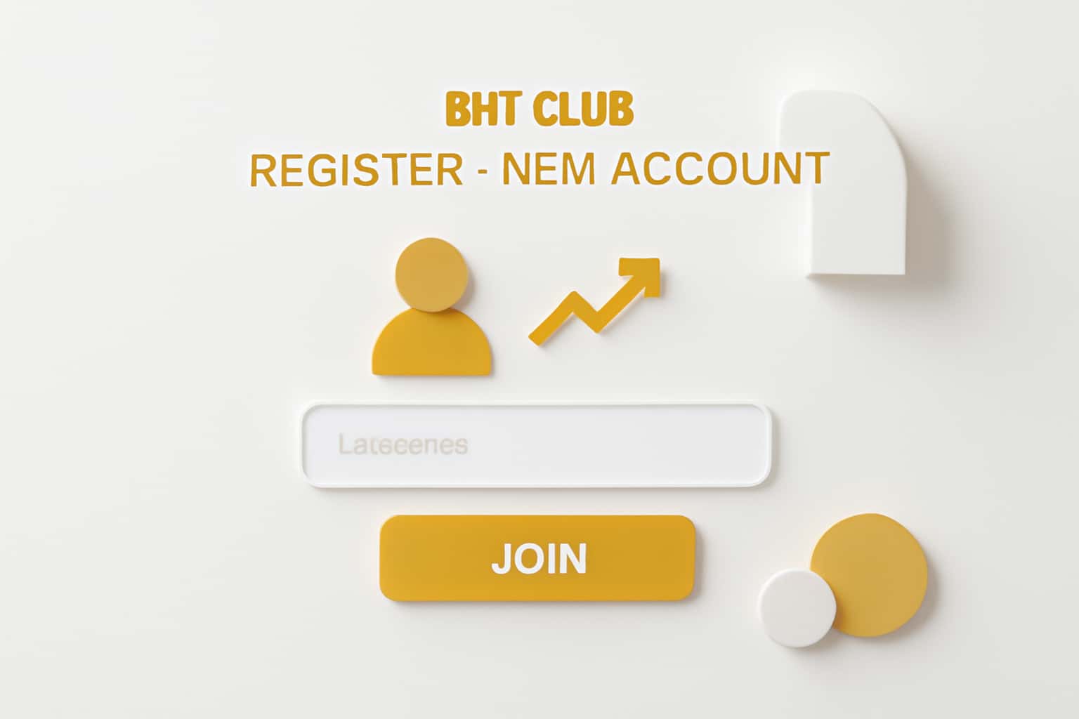 BHT Club Register - New Account Interface
